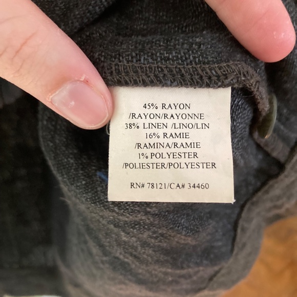 Eileen Fisher Petite Button Up Shirt - Picture 4 of 4